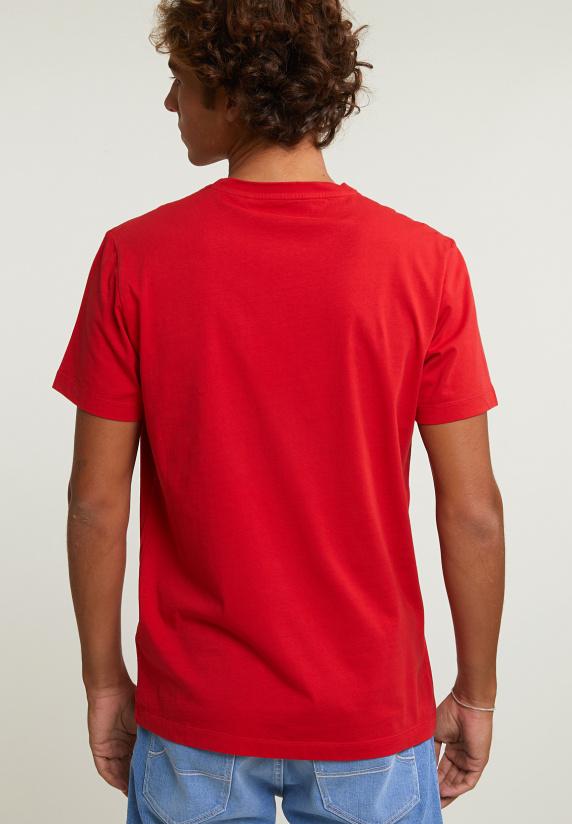River Woods Normal Fit Basic T-shirt Korte Mouwen Harvard Red
