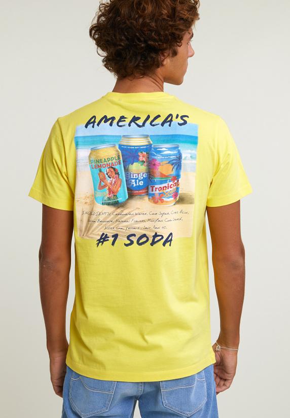 River Woods Normal Fit Basic T-shirt Korte Mouwen Lemonade