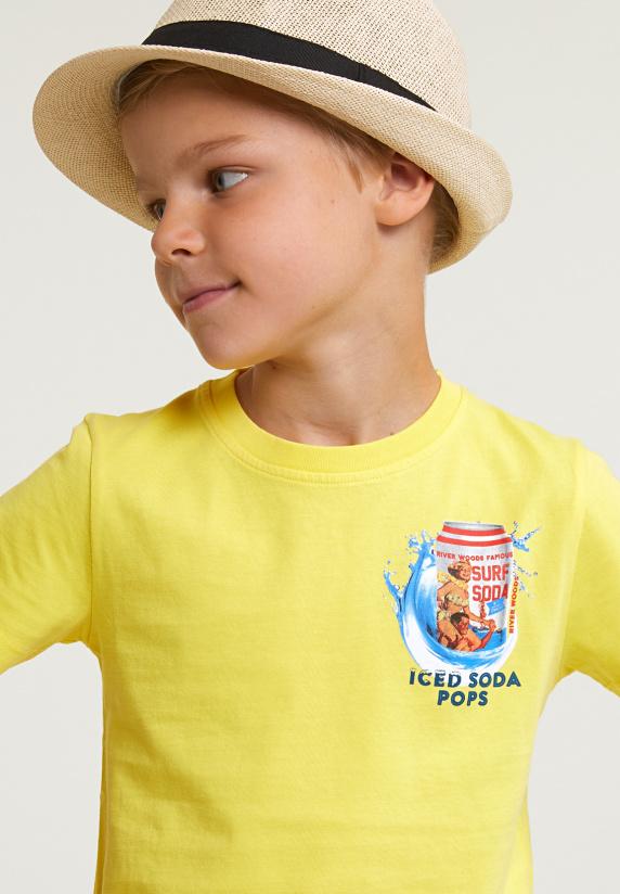 River Woods Normal Fit Basic T-shirt Korte Mouwen Lemonade