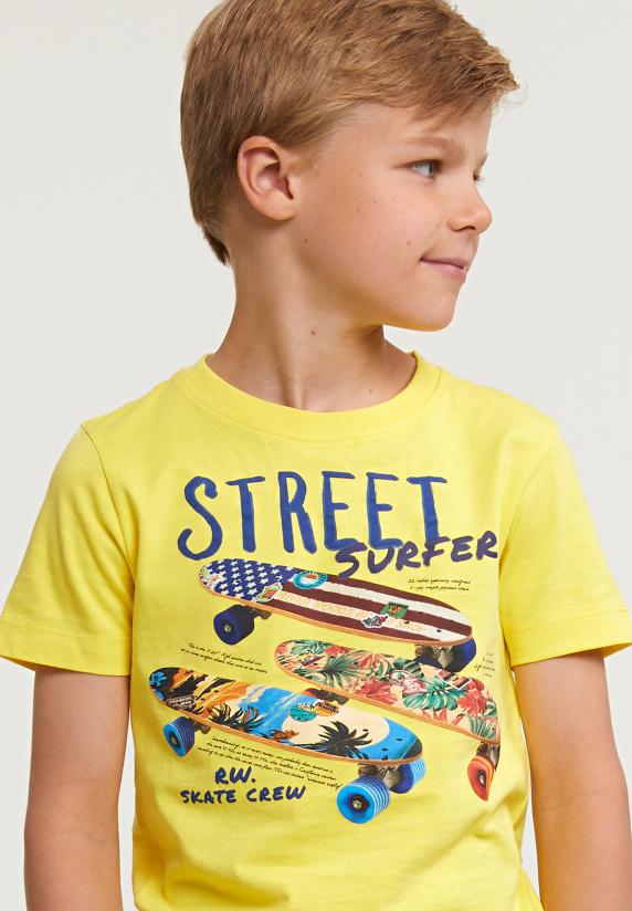 River Woods Normal Fit Basic T-shirt Korte Mouwen Lemonade