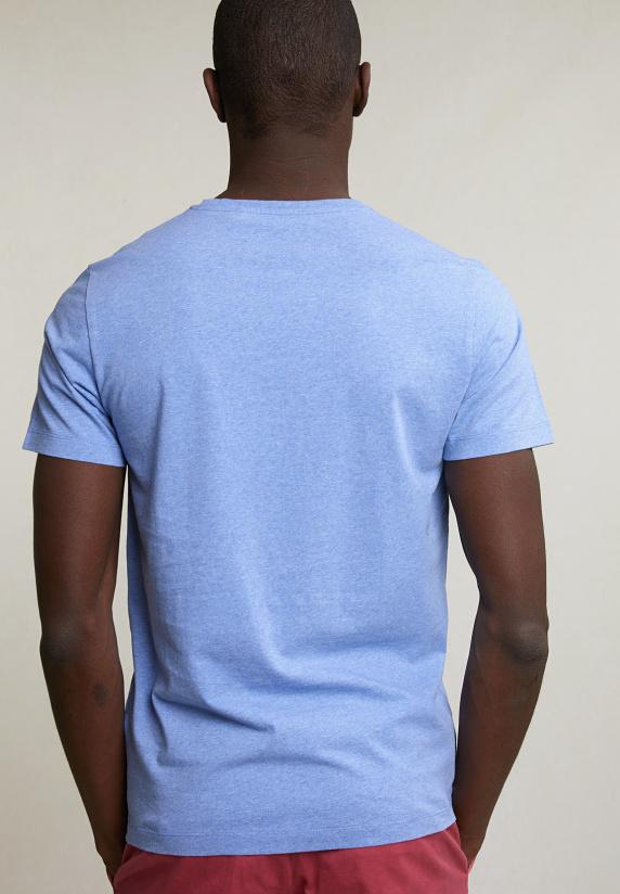 River Woods Normal Fit Basic T-shirt Korte Mouwen Lt Hamptons Blue Mix