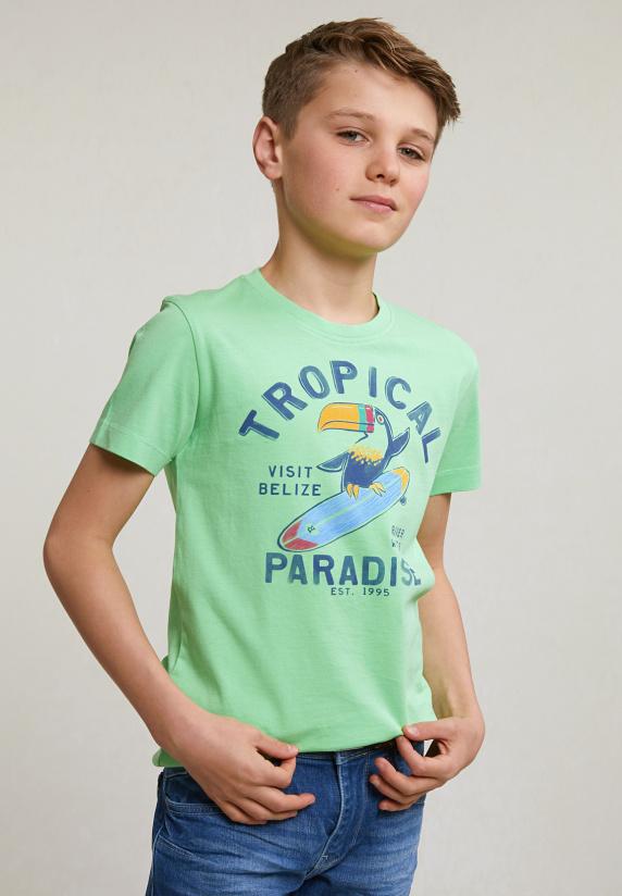 River Woods Normal Fit Basic T-shirt Korte Mouwen Mojito