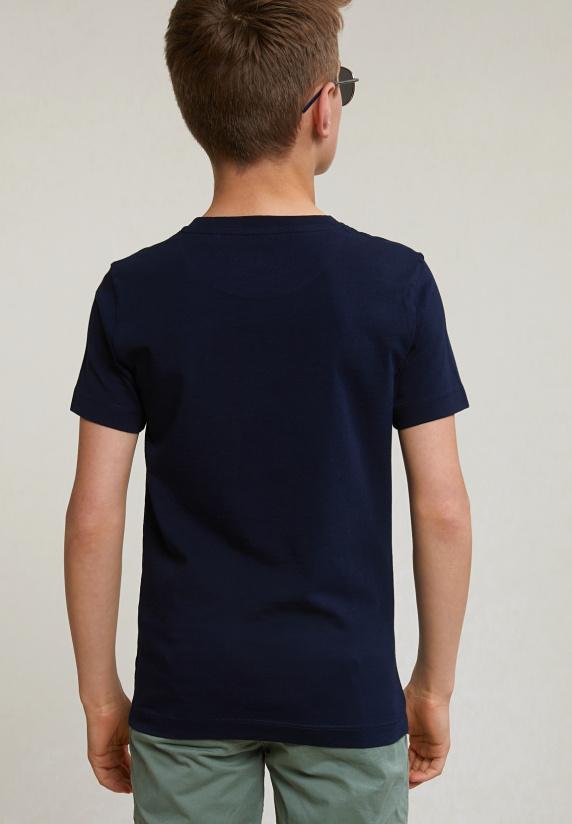 River Woods Normal Fit Basic T-shirt Korte Mouwen Navy