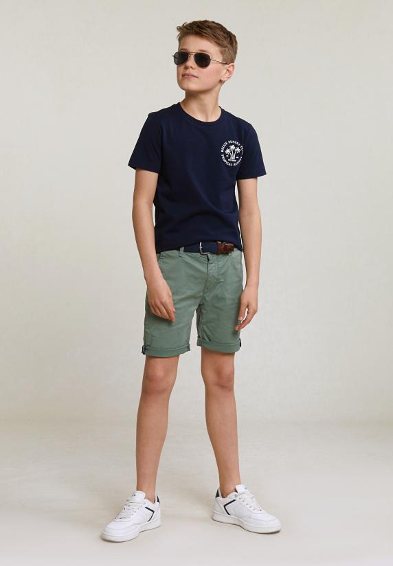 River Woods Normal Fit Basic T-shirt Korte Mouwen Navy