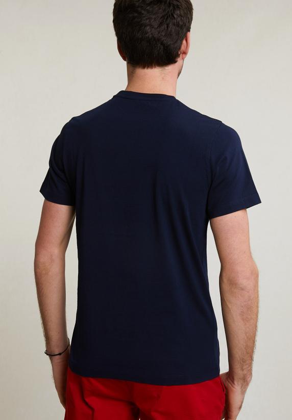 River Woods Normal Fit Basic T-shirt Korte Mouwen Navy
