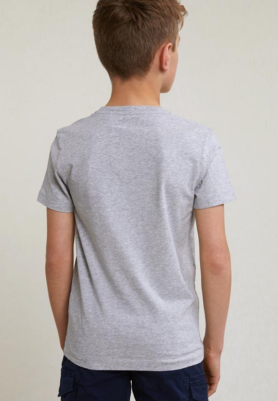 River Woods Normal Fit Basic T-shirt Korte Mouwen Oyster Mix