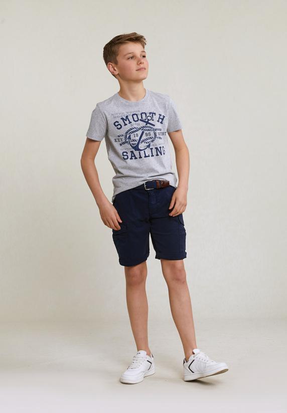 River Woods Normal Fit Basic T-shirt Korte Mouwen Oyster Mix