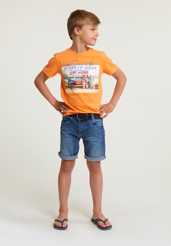 River Woods Normal Fit Basic T-shirt Korte Mouwen Peach