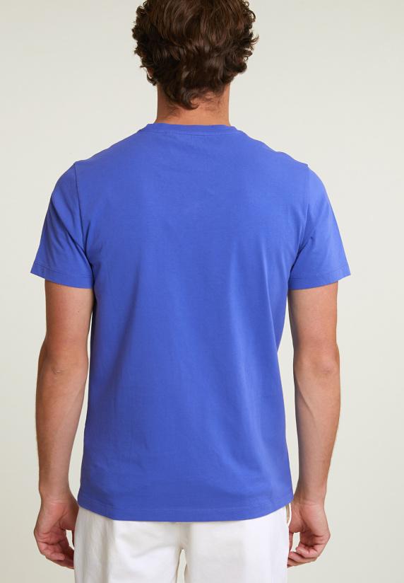 River Woods Normal Fit Basic T-shirt Korte Mouwen Reef Blue