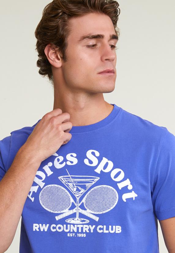 River Woods Normal Fit Basic T-shirt Korte Mouwen Reef Blue