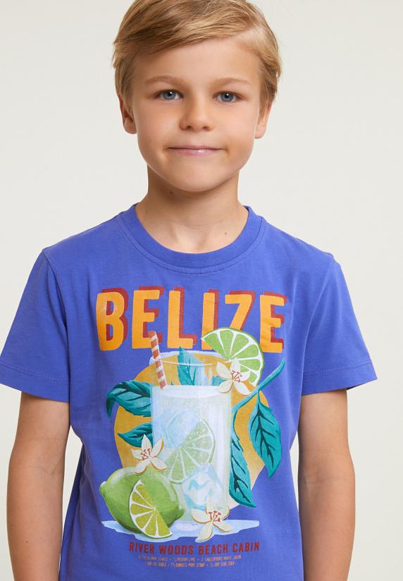 River Woods Normal Fit Basic T-shirt Korte Mouwen Reef Blue