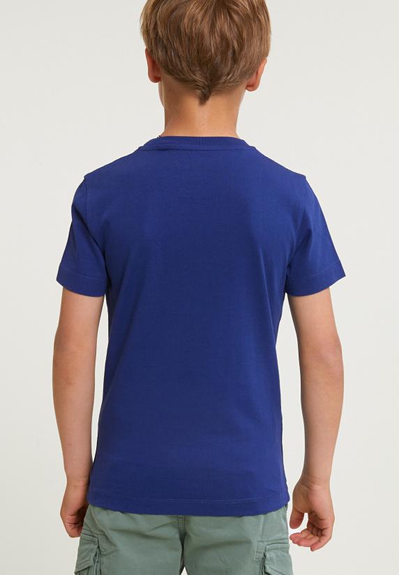 River Woods Normal Fit Basic T-shirt Korte Mouwen Royal Blue