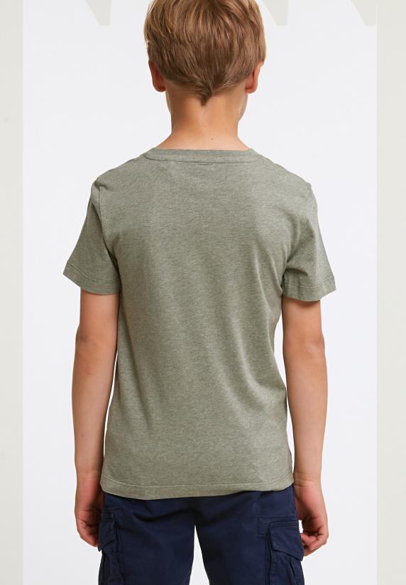 River Woods Normal Fit Basic T-shirt Korte Mouwen Safari Mix
