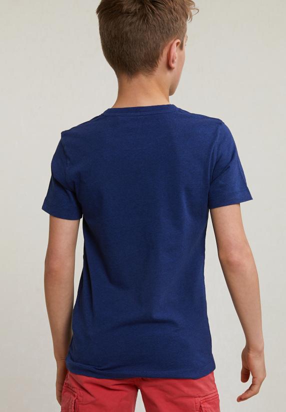 River Woods Normal Fit Basic T-shirt Korte Mouwen Saphire Mix
