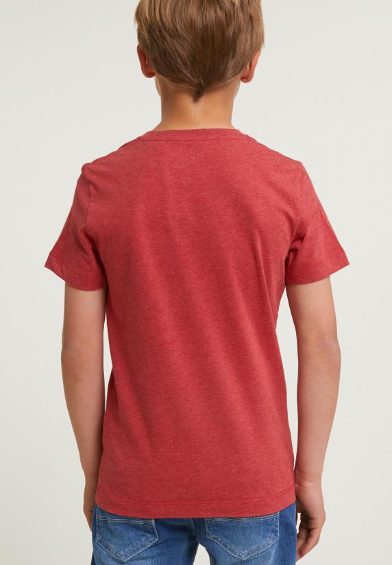 River Woods Normal Fit Basic T-shirt Korte Mouwen Scarlet Mix