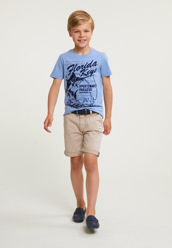 River Woods Normal Fit Basic T-shirt Korte Mouwen Seashore Mix