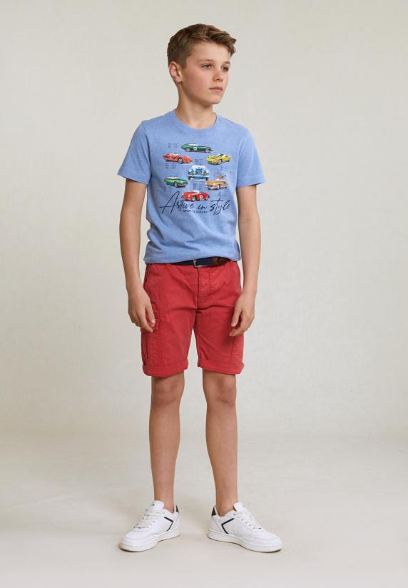 River Woods Normal Fit Basic T-shirt Korte Mouwen Seashore Mix