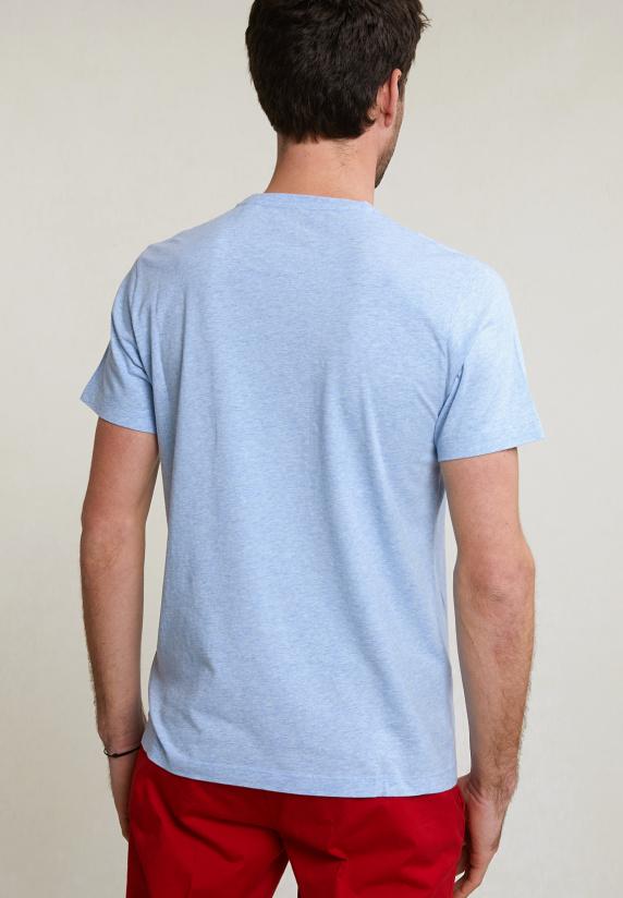 River Woods Normal Fit Basic T-shirt Korte Mouwen Sky Mix