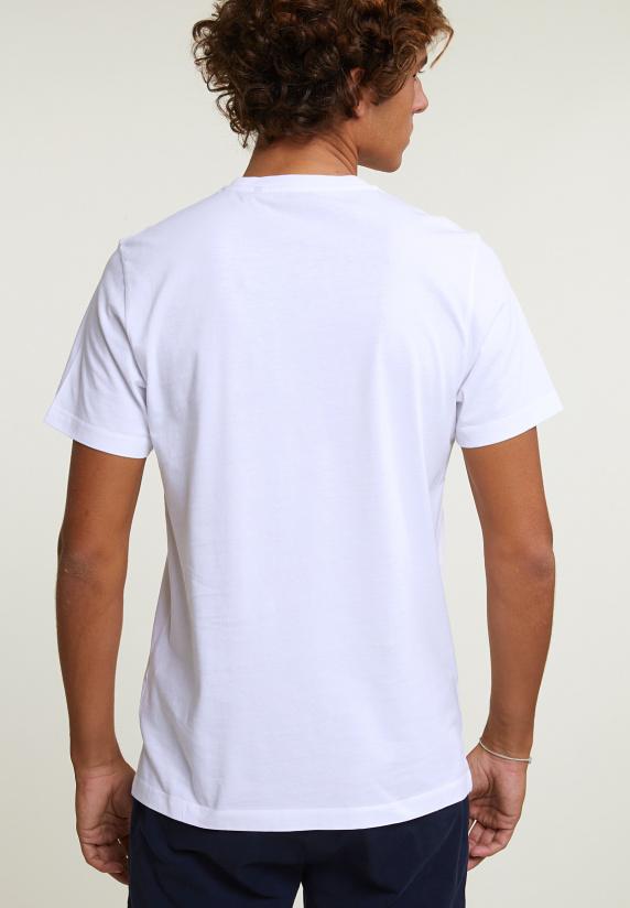 River Woods Normal Fit Basic T-shirt Korte Mouwen Wit