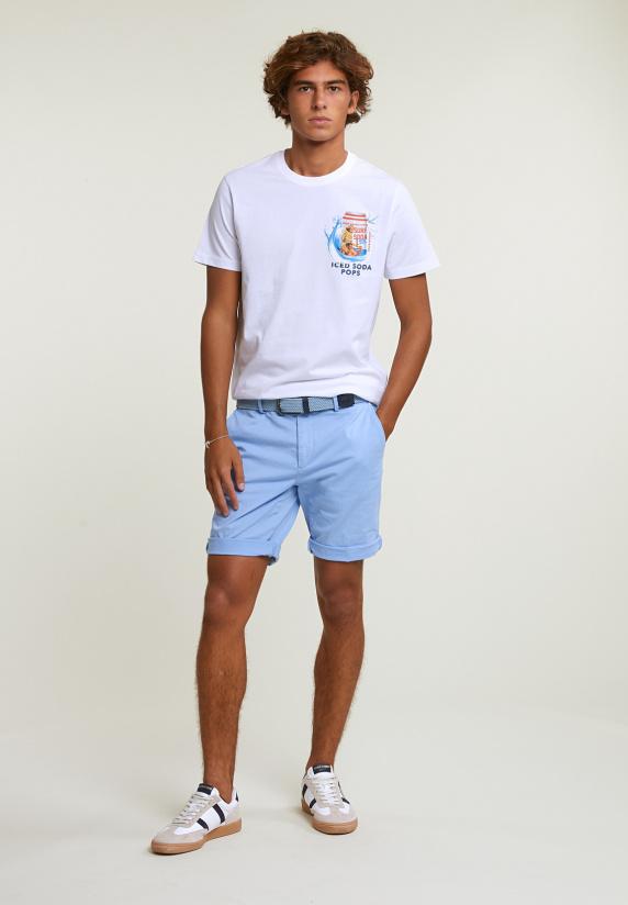 River Woods Normal Fit Basic T-shirt Korte Mouwen Wit