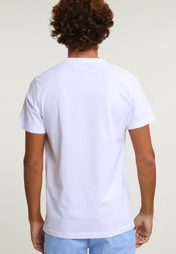 River Woods Normal Fit Basic T-shirt Korte Mouwen Wit