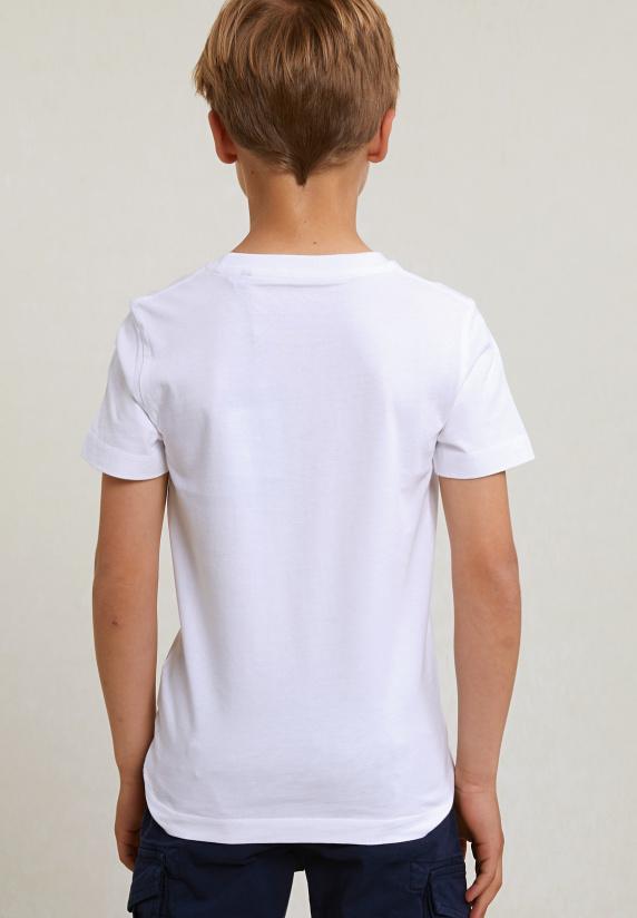 River Woods Normal Fit Basic T-shirt Korte Mouwen Wit