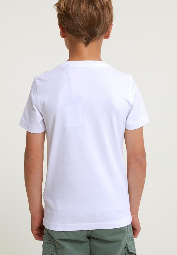 River Woods Normal Fit Basic T-shirt Korte Mouwen Wit