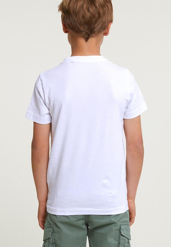 River Woods Normal Fit Basic T-shirt Korte Mouwen Wit