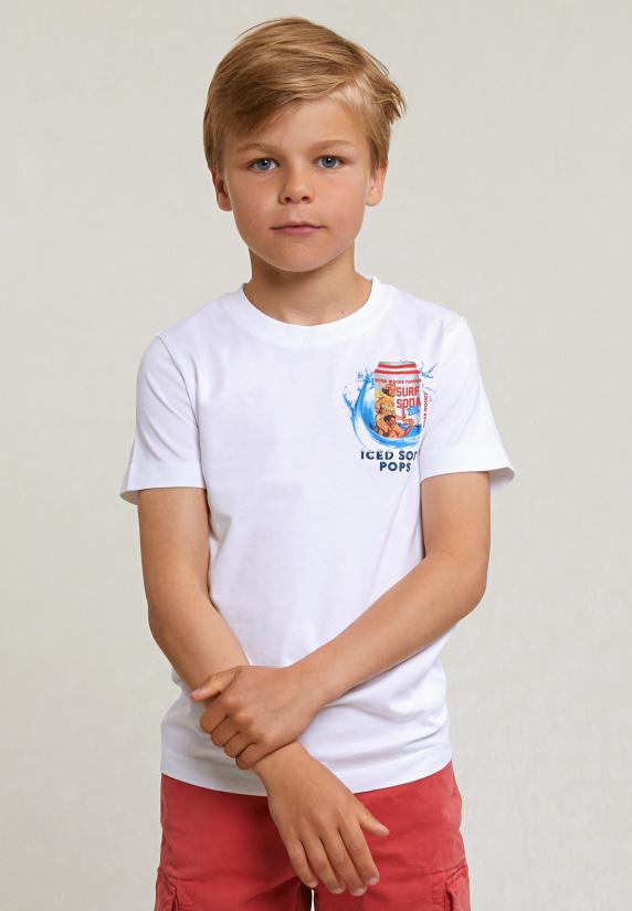 River Woods Normal Fit Basic T-shirt Korte Mouwen Wit