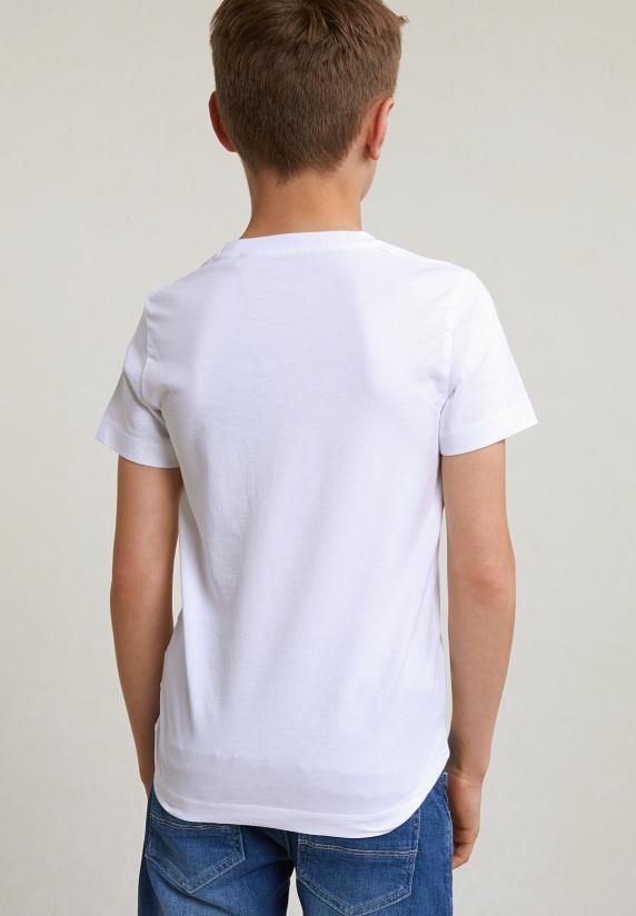 River Woods Normal Fit Basic T-shirt Korte Mouwen Wit