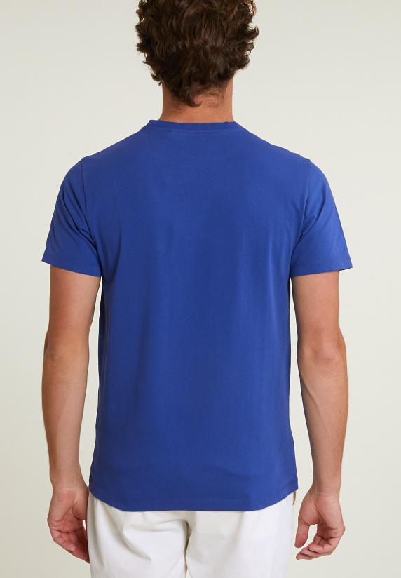 River Woods Normal Fit Basic T-shirt Korte Mouwen Yale Blue