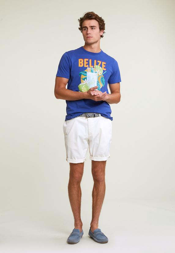 River Woods Normal Fit Basic T-shirt Korte Mouwen Yale Blue