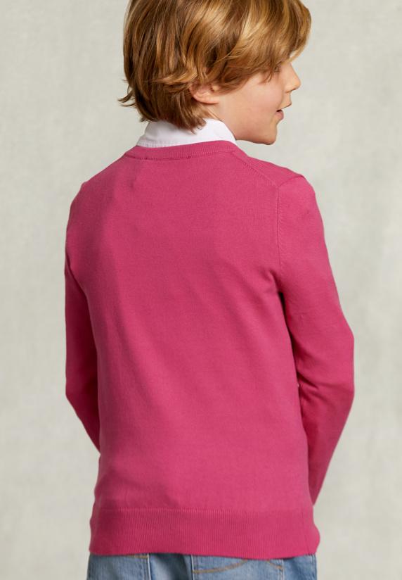 River Woods Normal Fit Basic Trui Ronde Hals Amaranth