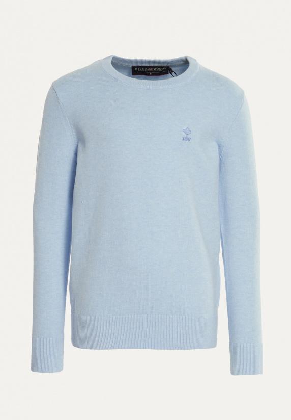 river woods Normal fit basic trui ronde hals baby mix