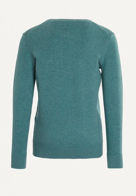 River Woods Normal Fit Basic Trui Ronde Hals Opal Mix