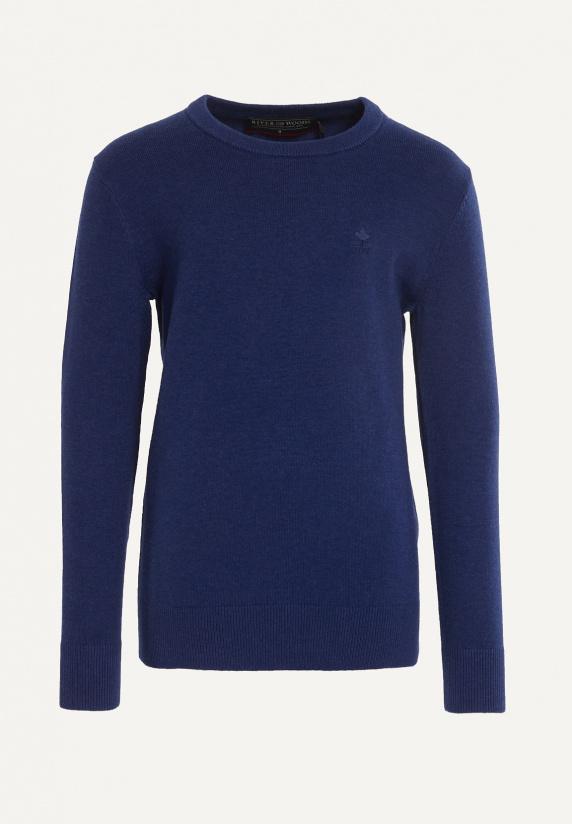 river woods Normal fit basic trui ronde hals twilight mix