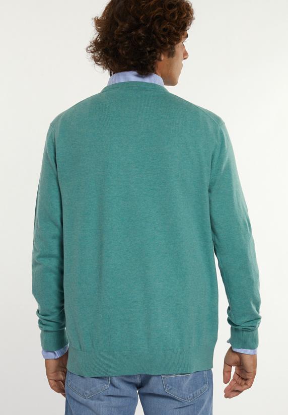 River Woods Normal Fit Katoenen Basic Trui Ronde Hals Well Mix