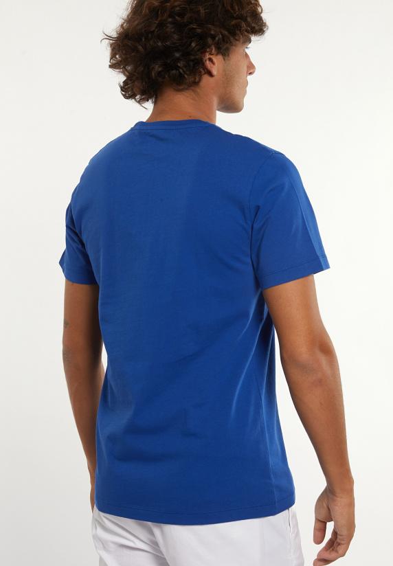 River Woods Normal Fit Katoenen Fantasie T-shirt Admiral