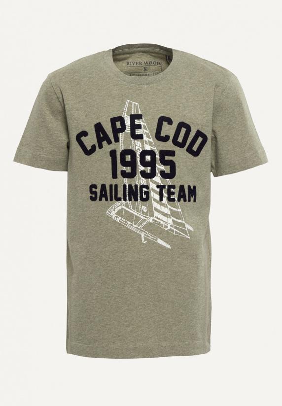 river woods Normal fit katoenen fantasie T-shirt jade mix