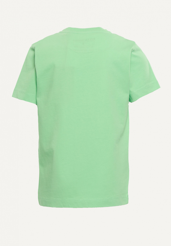 River Woods Normal Fit Katoenen Fantasie T-shirt Lime