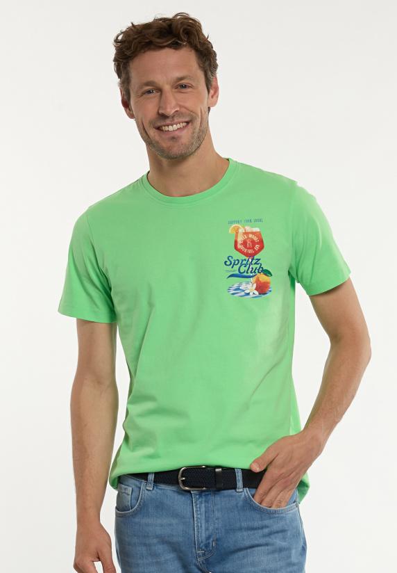 river woods Normal fit katoenen fantasie T-shirt lime