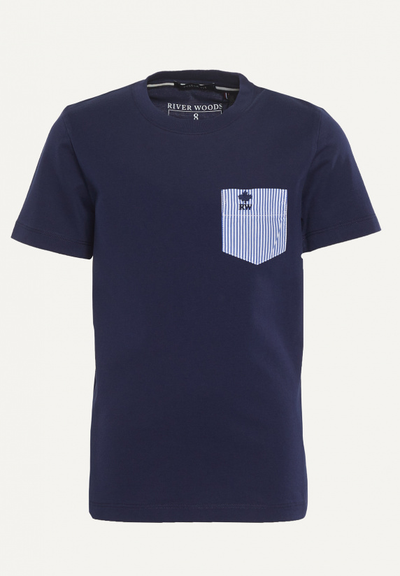 river woods Normal fit katoenen fantasie T-shirt midnight blue