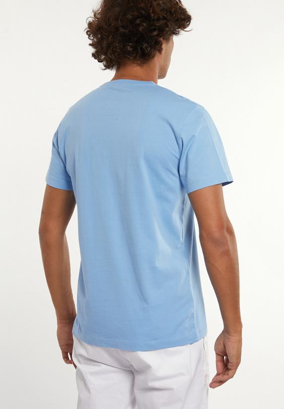 River Woods Normal Fit Katoenen Fantasie T-shirt Porcelaine