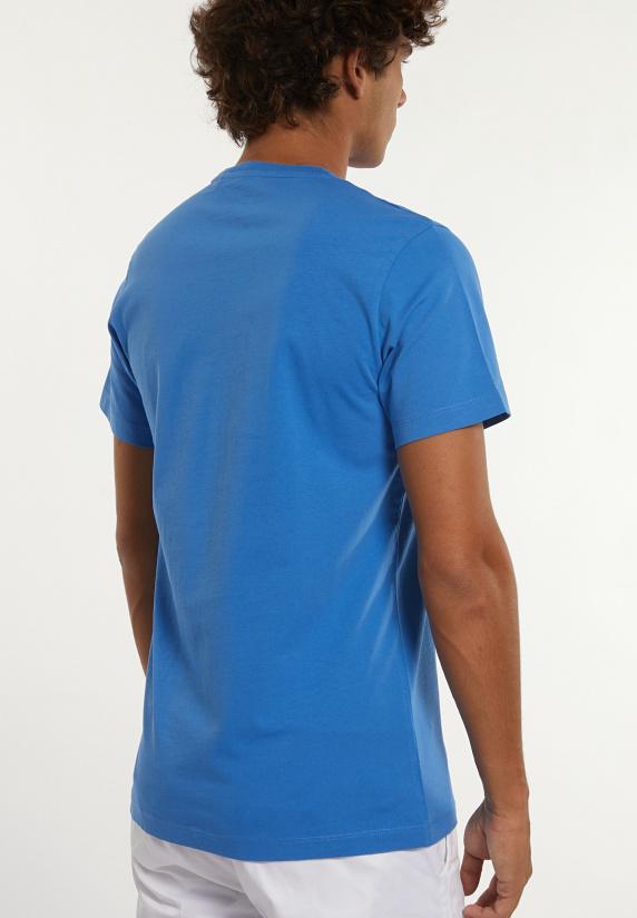 River Woods Normal Fit Katoenen Fantasie T-shirt Soft Azure