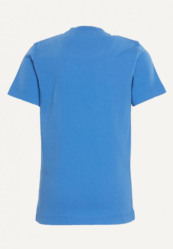 River Woods Normal Fit Katoenen Fantasie T-shirt Soft Azure