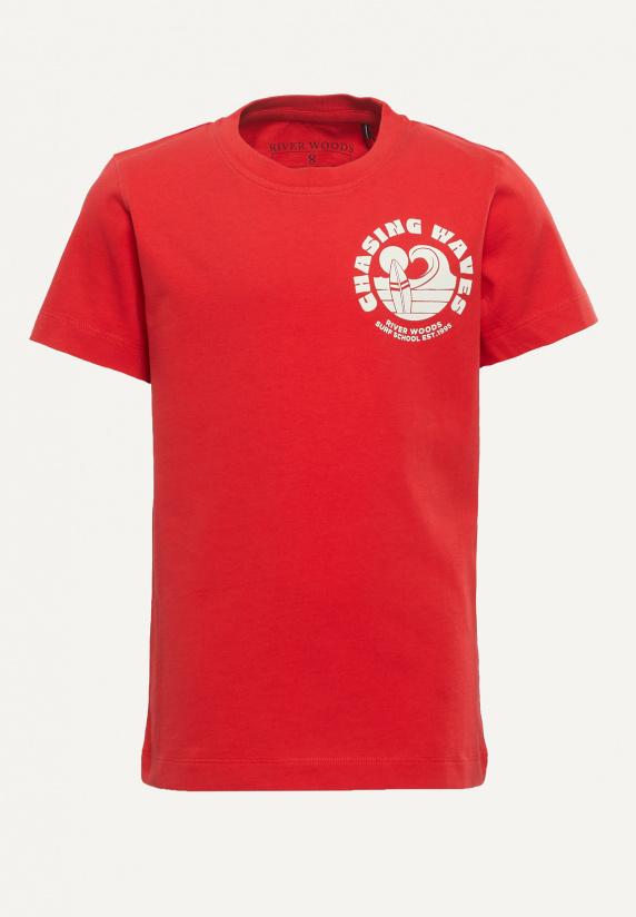 river woods Normal fit katoenen fantasie T-shirt strawberry