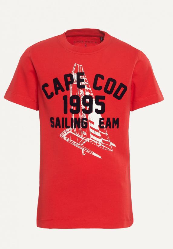 river woods Normal fit katoenen fantasie T-shirt strawberry