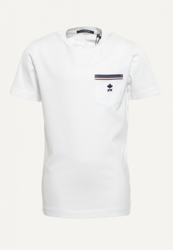 river woods Normal fit katoenen fantasie T-shirt wit