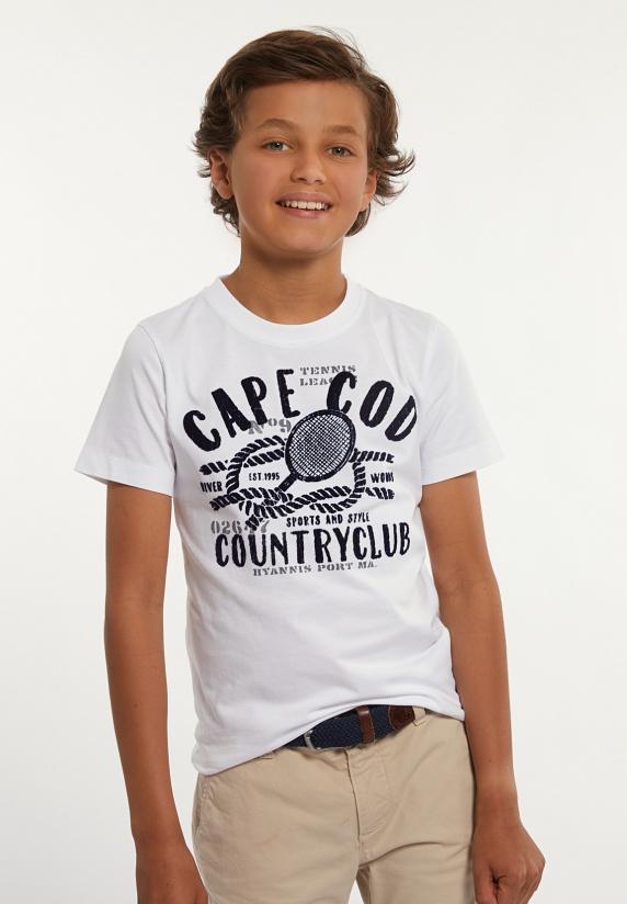 river woods Normal fit katoenen fantasie T-shirt wit