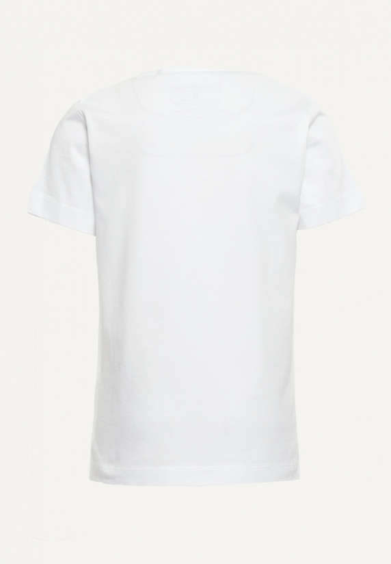 River Woods Normal Fit Katoenen Fantasie T-shirt Wit